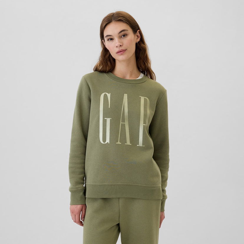 Sweatshirt GAP Logo Sweatshirt Walden Green Grön | 540907-02