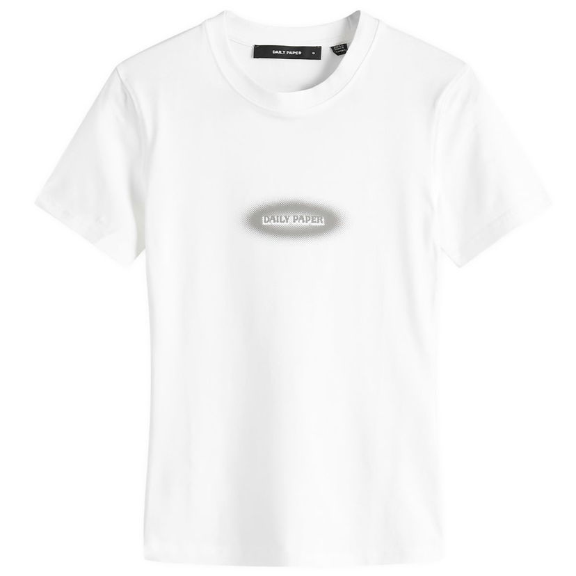 T-shirt DAILY PAPER Daily Paper Dotted Type T-Shirt, Size M Vit | 2511090