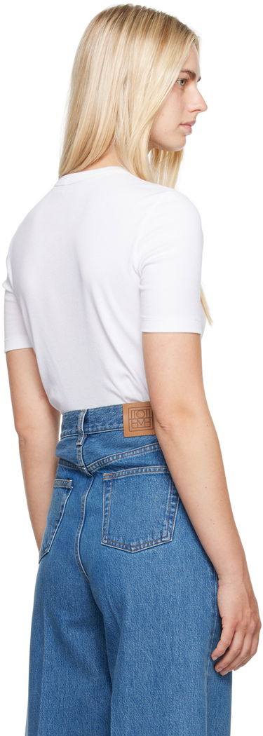 T-shirt TOTEME TOTEME Classic T-Shirt Vit | 243-WRT0411-FB0094, 2