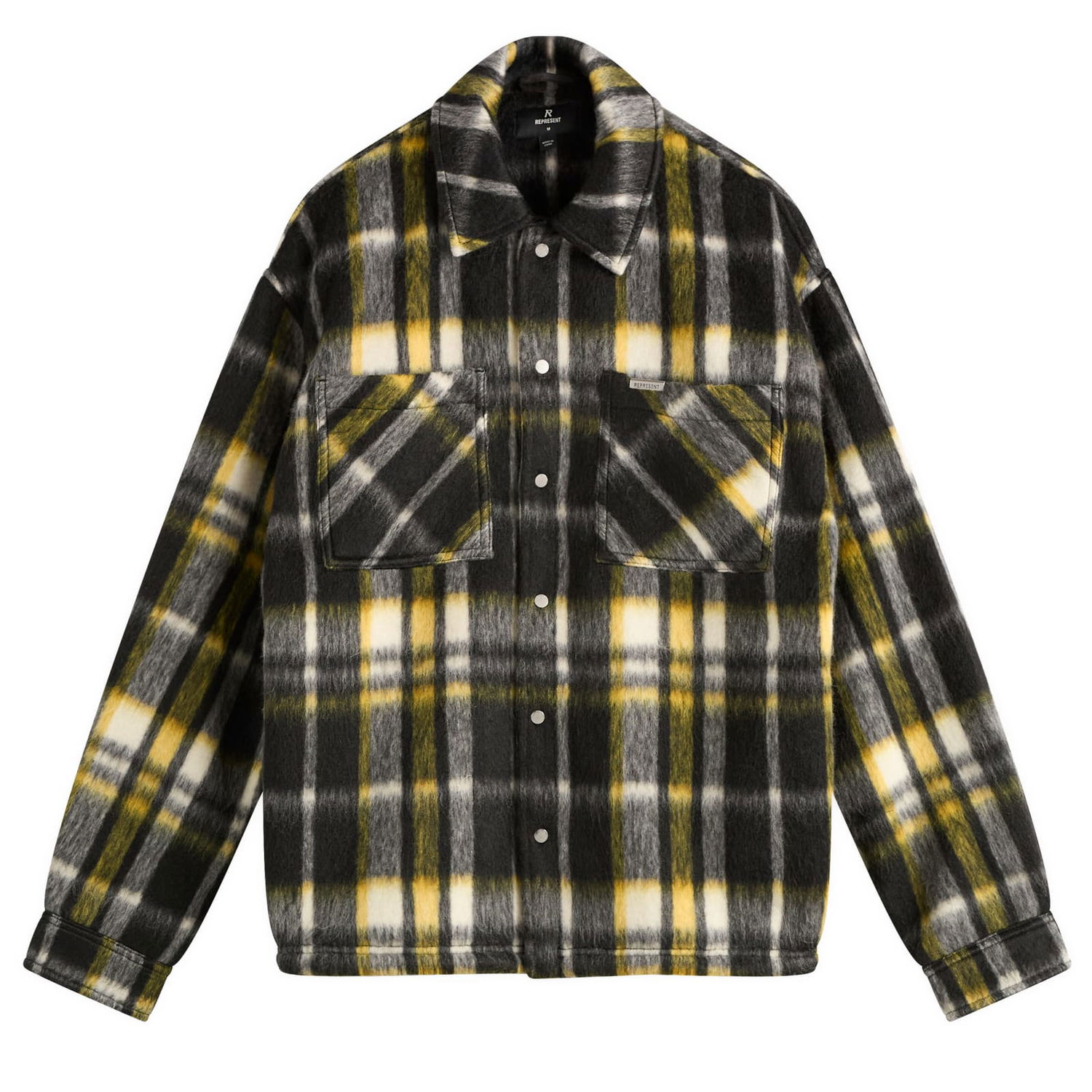 Jacka Represent Clo Textured Plaid Overshirt Flerfärgad | MLM100241-01, 0