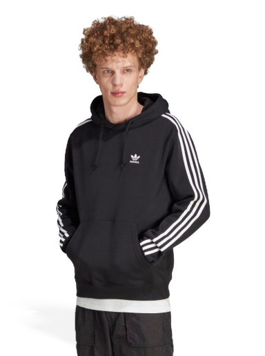 Sweatshirt adidas Originals Adicolor Classics 3-Stripes Hoodie Svart | IM2088
