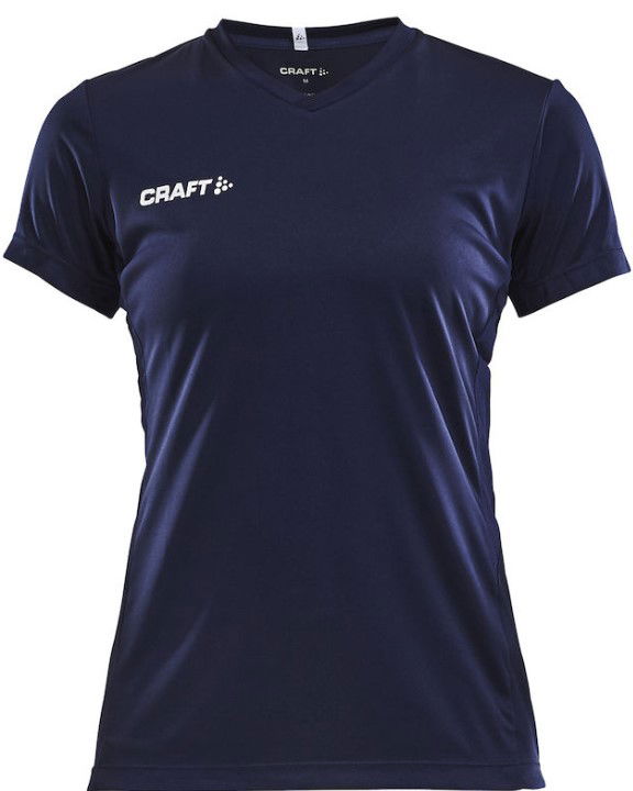 T-shirt Craft Solid Jersey V-Neck T-Shirt Mörkblå | 1905566-1390