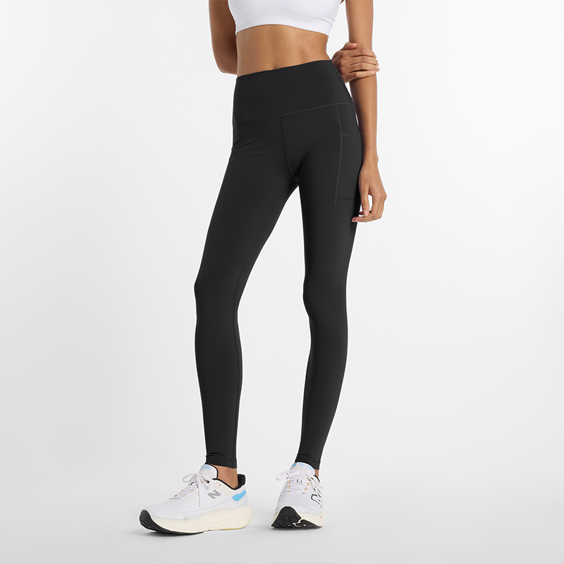 Damasker New Balance High-Waisted Pocket Workout Leggings Svart | NBWP51275BK