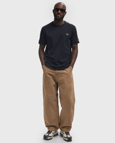 T-shirt Fred Perry Contrast Tape Ringer T-Shirt Mörkblå | M4613-W75, 2