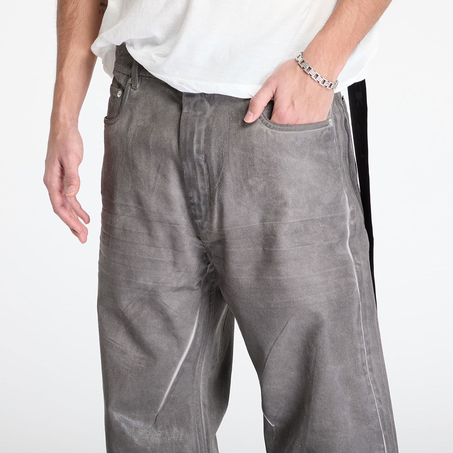 Jeans Rick Owens Rick Owens DRKSHDW Geth Loose Fit Jeans 33 Grå | DU01E3351 DCF 78, 1