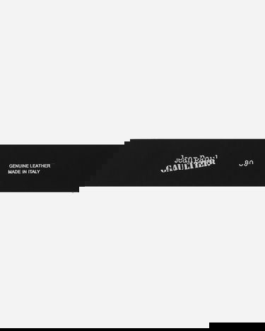 Bälten Jean Paul Gaultier Leather Belt With Metal Logo Svart | 25-33-F-CE018-L029 00, 5