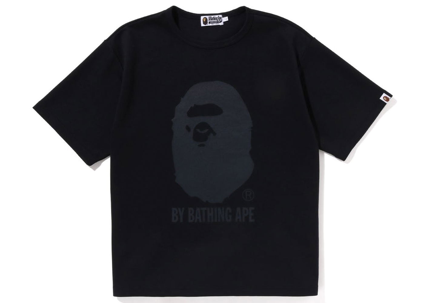 T-shirt BAPE Double Knit Ape Head Relaxed Fit Tee Svart | 1J20-109-009, 0