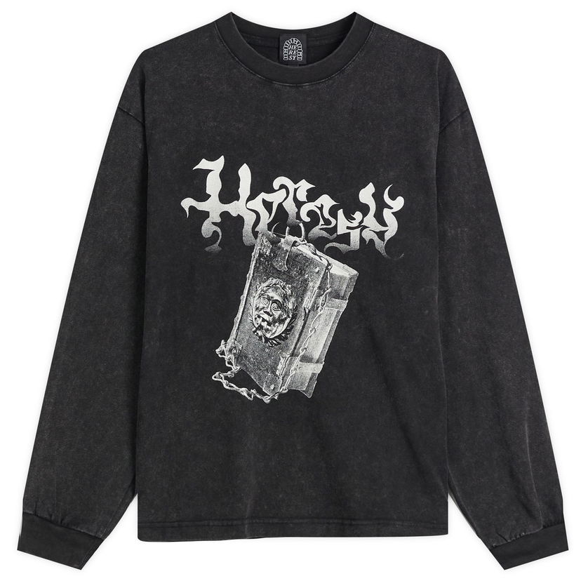 T-shirt Heresy Heresy Tome Graphic Longsleeve T-Shirt Svart | HSS25-T09A