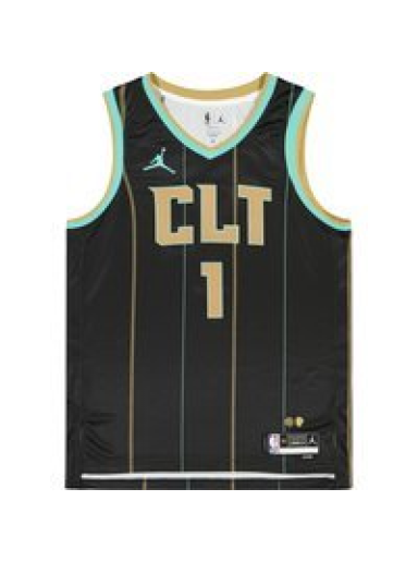 Jersey Jordan NBA Lamelo Ball Charlotte Hornets City Edition Swingman Jersey Svart | DO9587-011