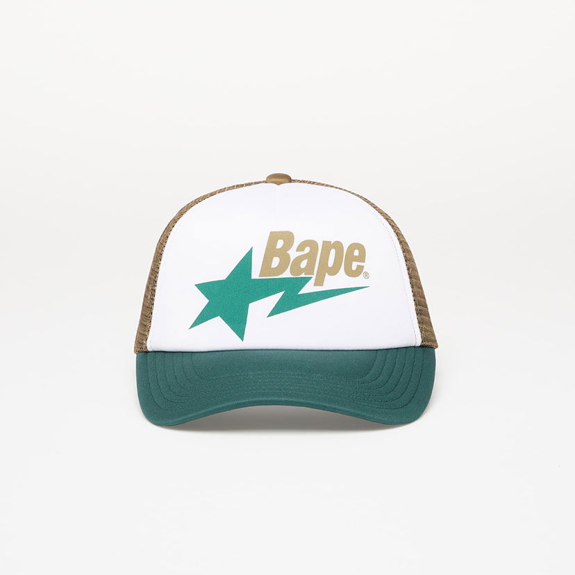 Keps BAPE A BATHING APE Bape Sta Mesh Cap Vit | 001CPL301006MGRN