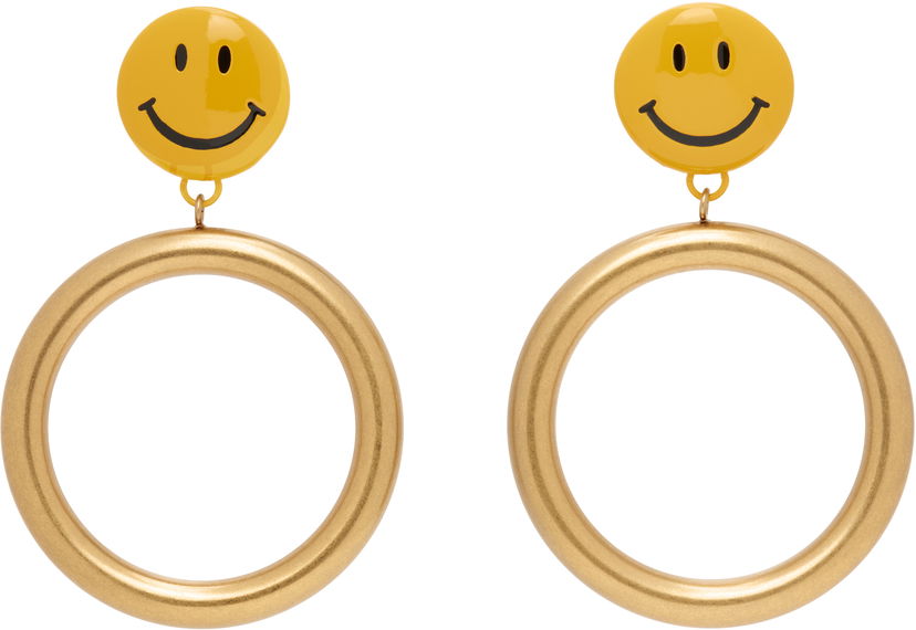 Örhängen Moschino Moschino Smiley Face Drop Earrings Gul | 25171A913784091607