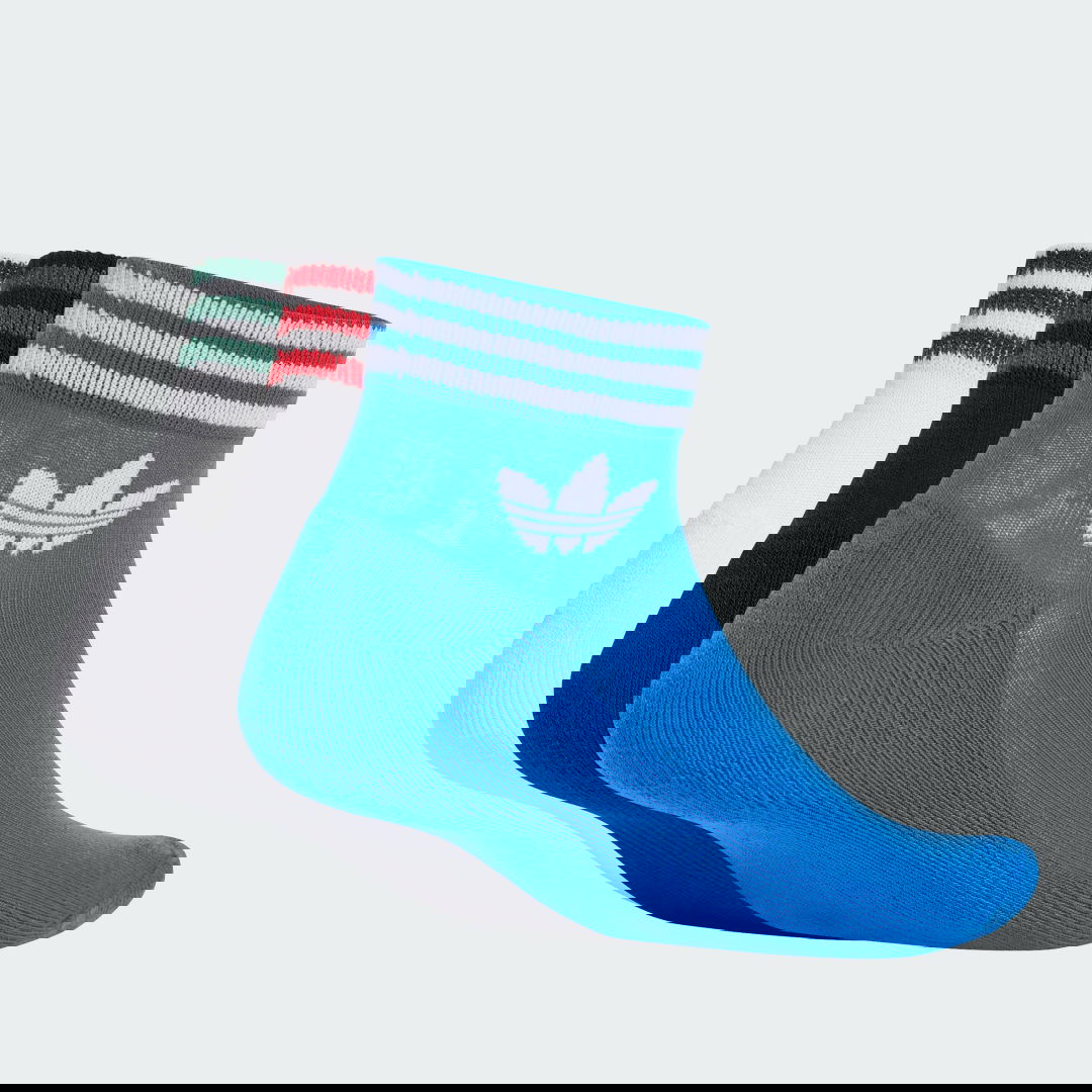 Strumpor adidas Performance Trefoil Ankle Socks (3 Pairs) Blå | JI9487, 0