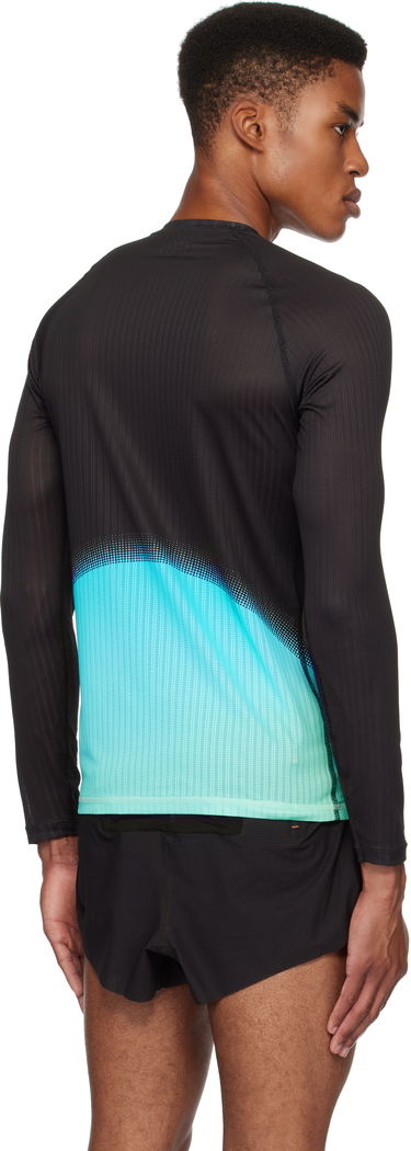 T-shirt Soar Running Soar Running Race Base Layer T-Shirt Svart | SBL2M-BLK/BLU, 2