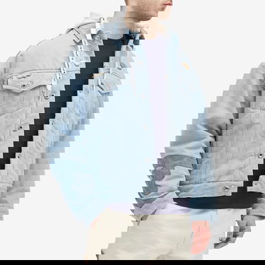 Jacka AAPE by A Bathing Ape AAPE Padded Denim Jacket, Size Large Blå | AAPJKM7679XXNBLL, 2