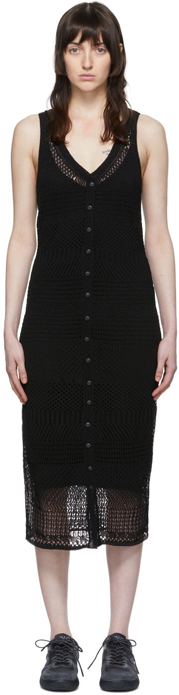 Klä rag & bone Rag & Bone Knit Midi Dress Svart | WAS22P0135213