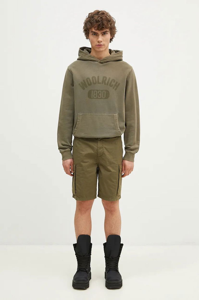 Sweatshirt WOOLRICH Hoodie Grön | CFWOSW0220MRUT3686