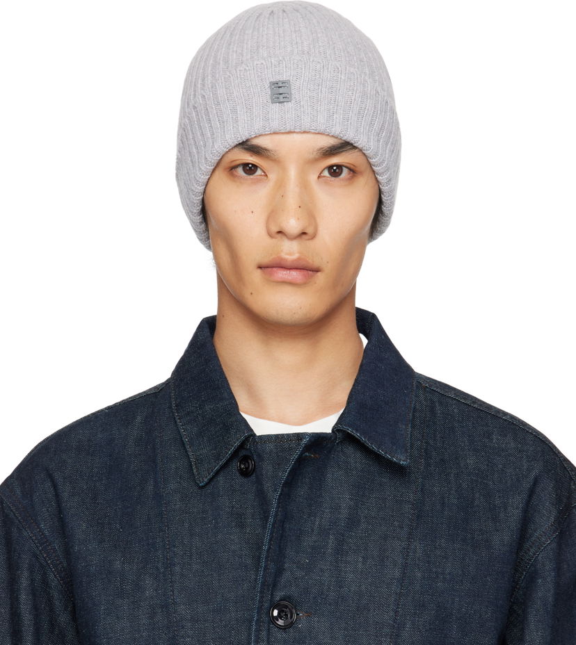 Mössa Givenchy Givenchy Ribbed Beanie Grå | 710003976002-U7933