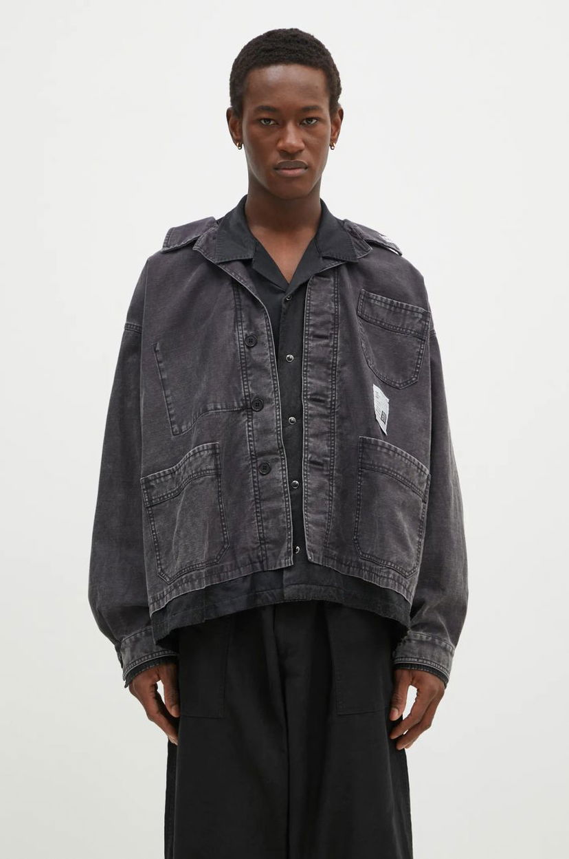 Jacka Maison MIHARA YASUHIRO Maison MIHARA YASUHIRO Double Layered Longsleeve Shirt Svart | J13SH184