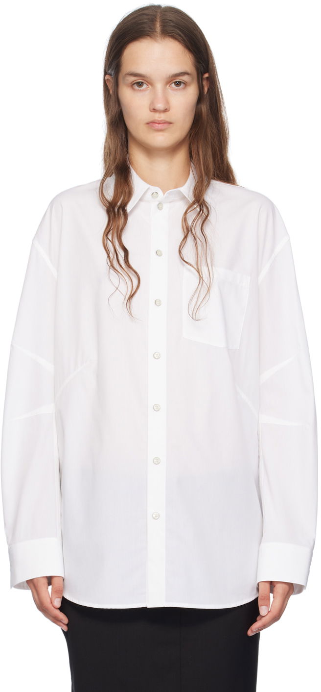 Skjorta Helmut Lang Helmut Lang Apex Women's Blouse Vit | O06HW599