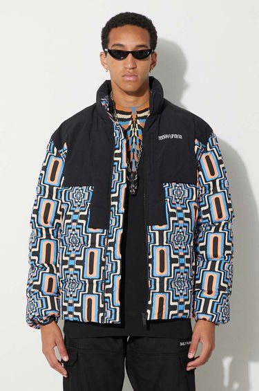 Pufferjacka Marcelo Burlon Optical Cross Block Puffer Jacket Svart | CMEJ001F23FAB0023310, 0