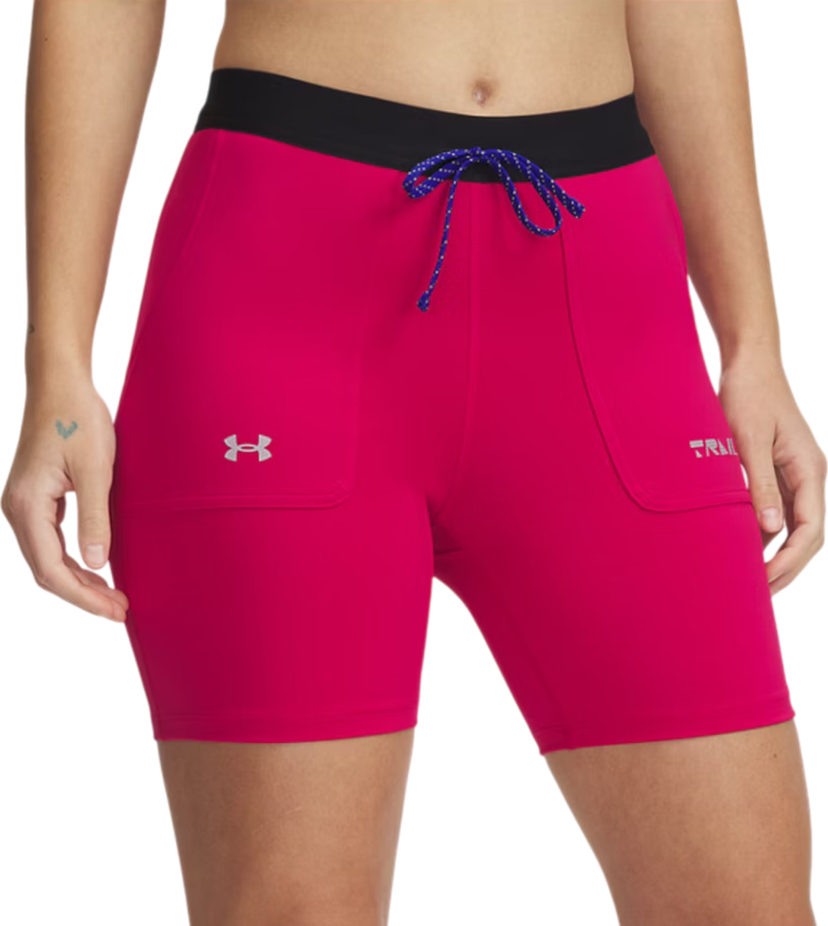 Shorts Under Armour Under Armour UA Trail Run Fitted Shorts Rosa | 1389614-681