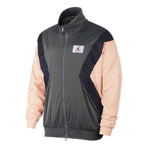 Vindjacka Jordan Jordan Flight Casual Long Sleeve Stand Collar Jacket Grön | AO0556-272