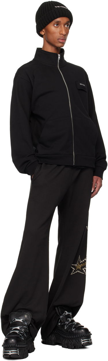 Sweatshirt We11done Pillow Logo High-Neck Jacket Svart | WD-TJ3-24-827-U-BK, 3