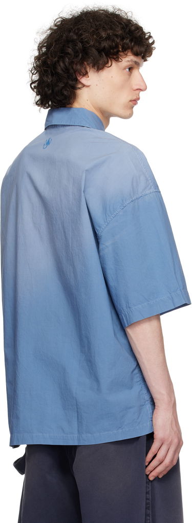 Polotröja JW Anderson JW Anderson Oversized Logo Polo Blå | SH0358-PG1764, 2