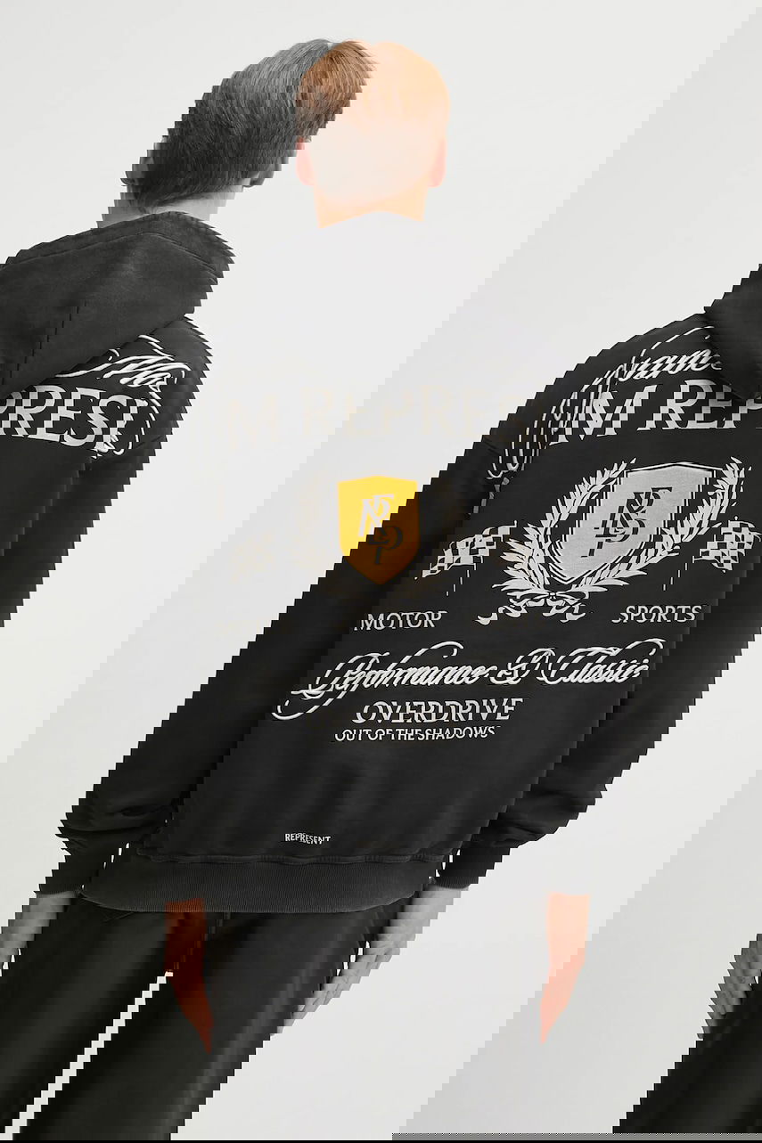 Sweatshirt Represent Clo Crest Hoodie Svart | MLM41067.06, 0