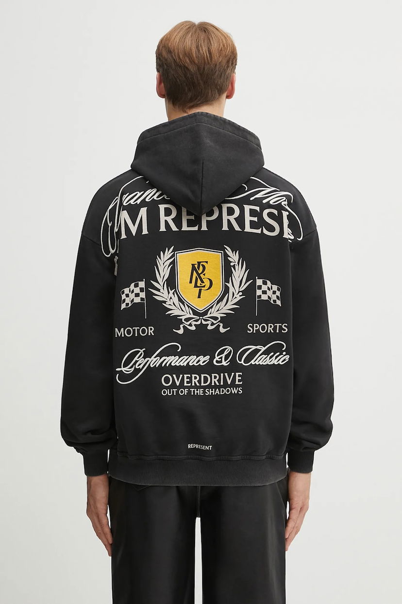 Sweatshirt Represent Clo Crest Hoodie Svart | MLM41067.06