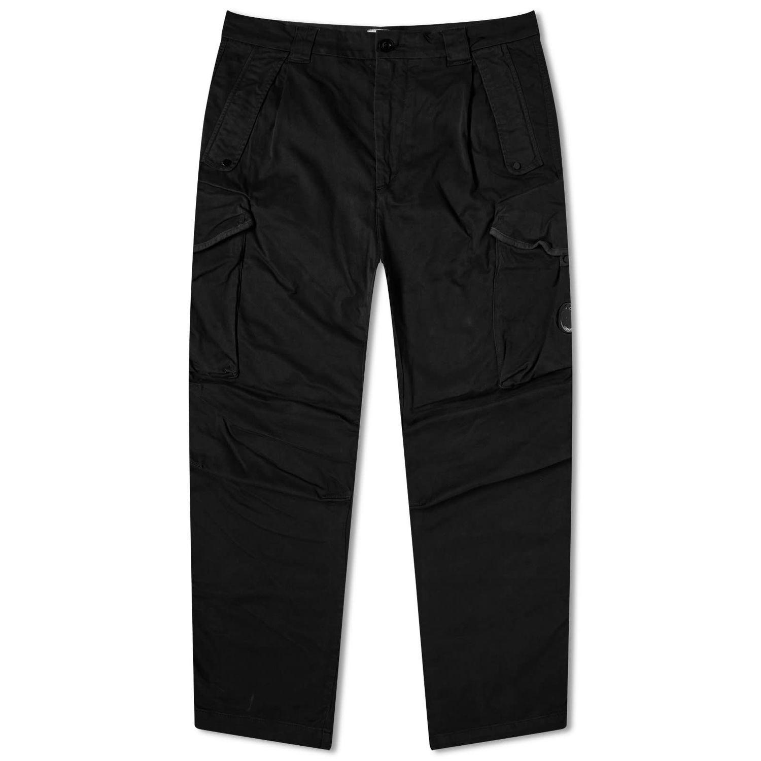 Cargo byxor C.P. Company Stretch Sateen Loose Cargo Pants Svart | 15CMPA123A-005529G-999, 0