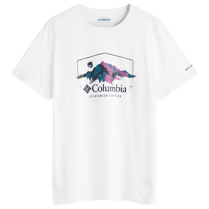 T-shirt Columbia Path Lake Graphic T-Shirt, Size Large Vit | 1934814-109