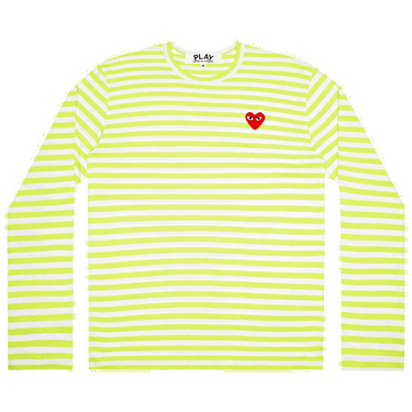 T-shirt Comme des Garçons PLAY Pastelle Striped Shirt Gul | AZ T278 051 2, 0