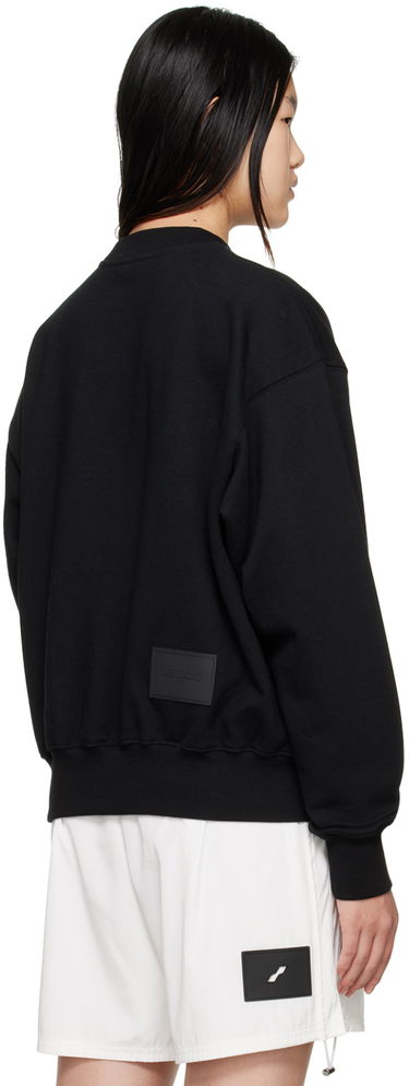 Sweatshirt We11done We11done Cross Sweatshirt Svart | WD-TS3-22-820-U-BK, 2