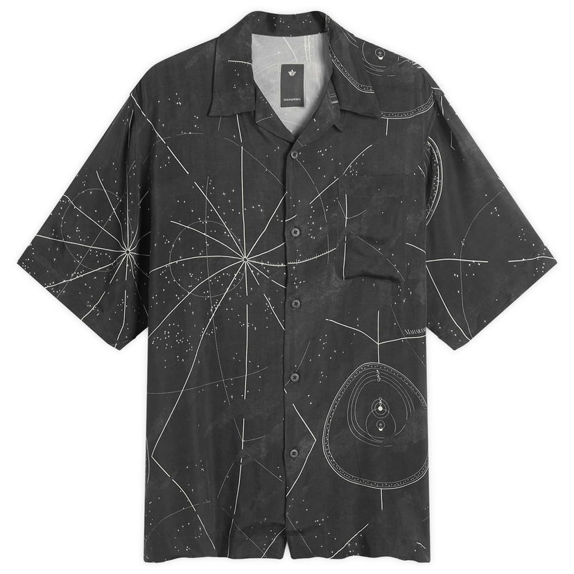 Skjorta Maharishi Maharishi Celeste Vacation Shirt, Size Large Svart | 1455-BLK