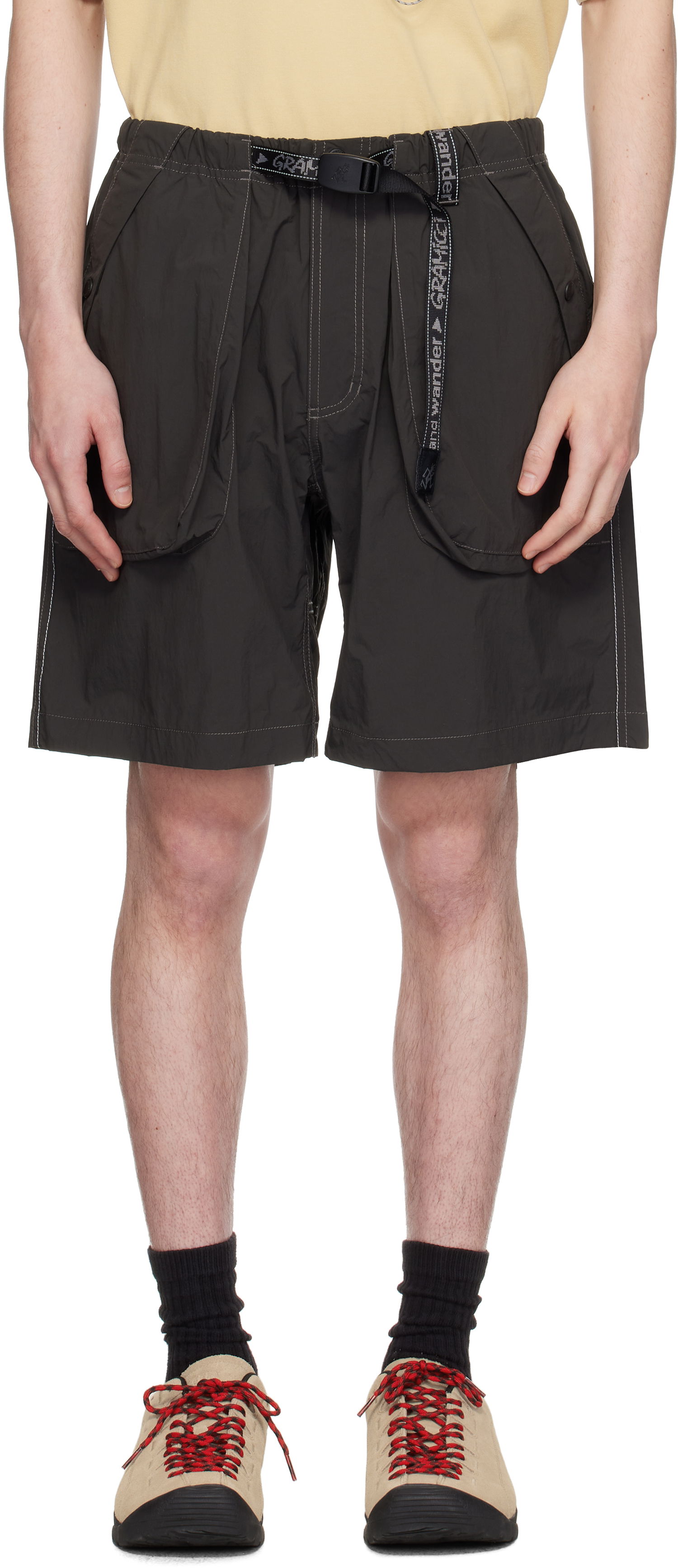 Shorts and wander Gramicci Edition Brushed Nylon Shorts Grön | GUP5-S3002-M, 0