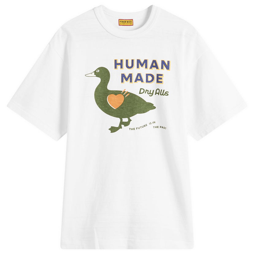 T-shirt Human Made Duck Dry Alls Graphic T-Shirt, Size Large Vit | HM29TE012-WHT
