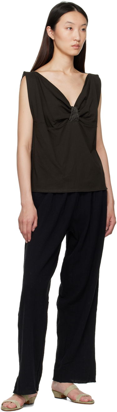 Linne Baserange Baserange Arin Sleeveless Top Svart | TOART-RC-SU25, 3