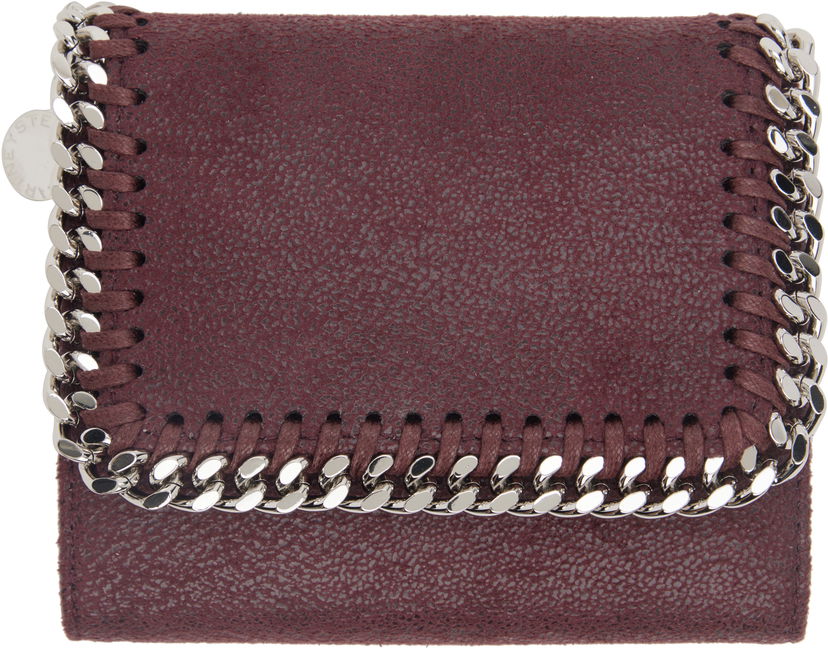 Plånbok Stella McCartney Stella McCartney Falabella Small Flap Wallet Bourgogne | 431000WP0086