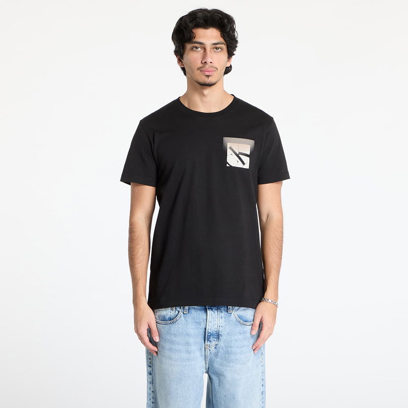 T-shirt CALVIN KLEIN Calvin Klein Jeans Soft Box Monogram Tee Svart | J30J327092 BEH