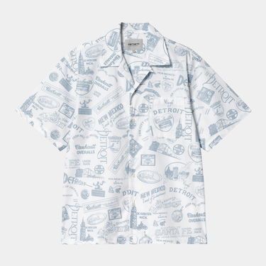 Skjorta Carhartt WIP Carhartt WIP S/S State Souvenir Shirt Vit | I034550_9, 0
