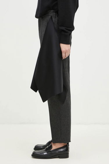 Byxor UNDERCOVER High Waist Pants With Attached Skirt Overlay Grå | UC2D1505, 1