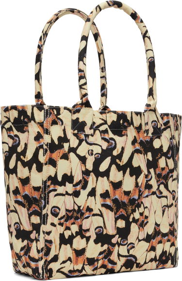 Tygpåse ISABEL MARANT Isabel Marant Yenky Small Butterfly Print Tote Beige | PM0002FA-C2X02M, 2