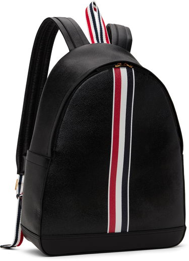 Ryggsäck Thom Browne Thom Browne Pebble Grain RWB Stripe Backpack Svart | UAG233A-00198, 1