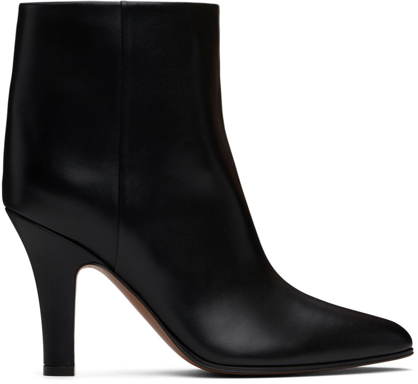 Klä The Row The Row Prudens Leather Ankle Boots Svart | F1531-L57