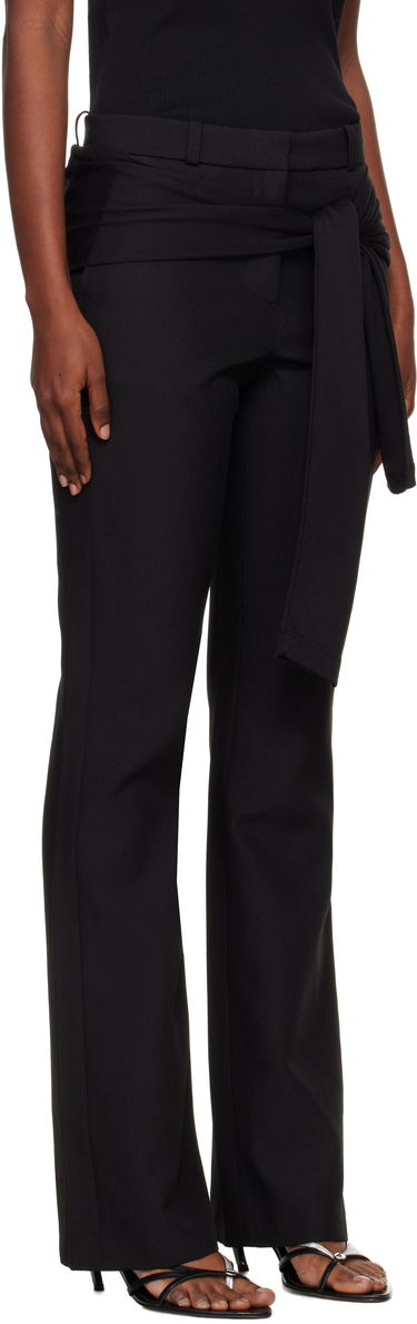 Byxor Coperni Coperni Jersey Wrap Trousers Svart | COPP140F3004, 1