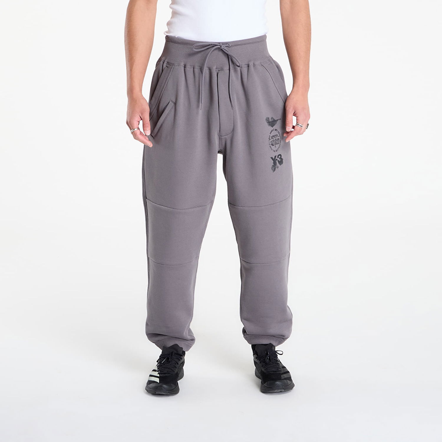 Träningsbyxor Y-3 Track Pant Granite Grå | JZ0723, 0