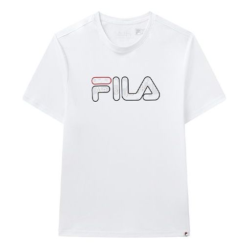 T-shirt FILA FILA Athleisure Logo T-Shirt Vit | F11M118151F-WT