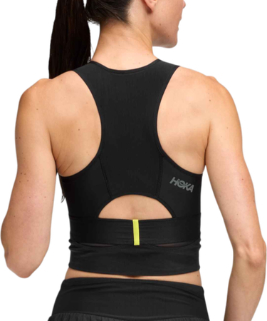 Behå Hoka One One Hoka Race Day Crop Top Svart | 1166630-bblc, 1