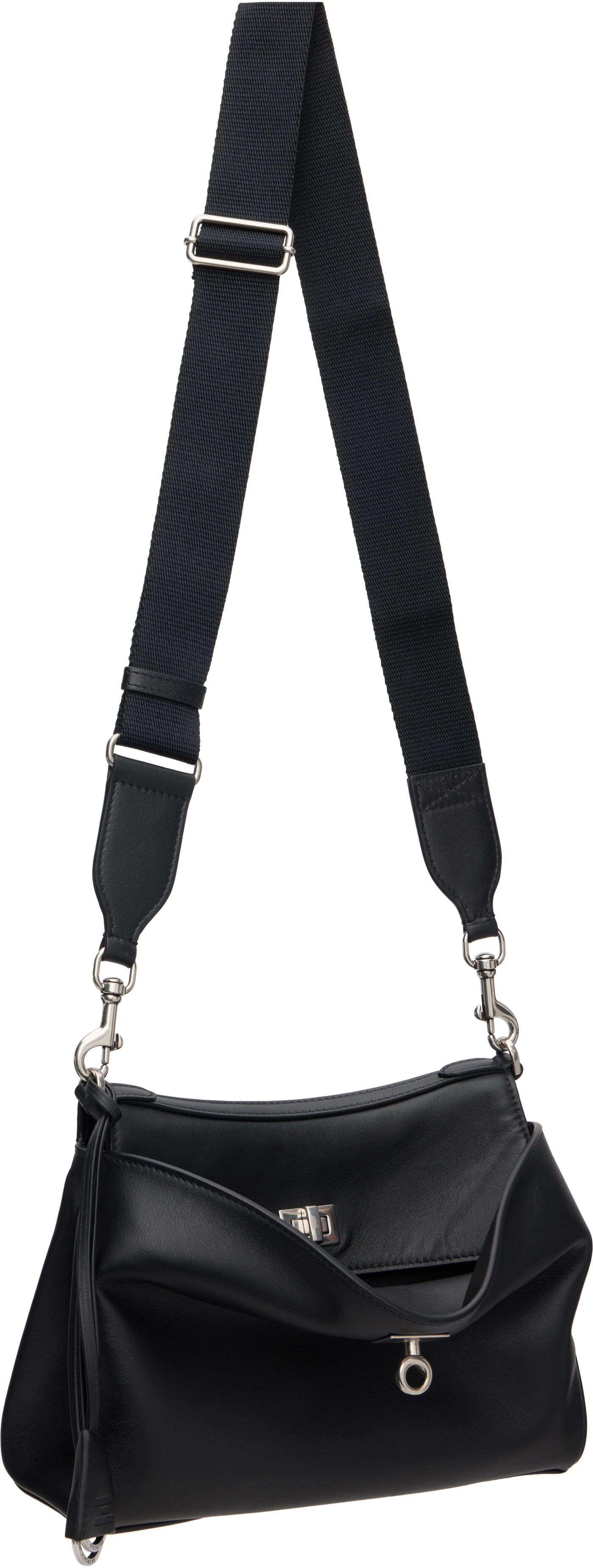 Axelväska Balenciaga Balenciaga Rodeo Messenger Bag Svart | 8275832ABOX1000, 1